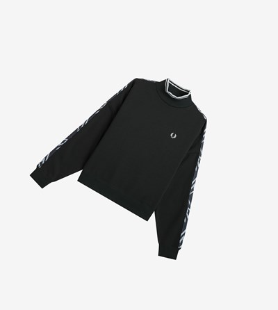 Fred Perry Abstract Tape Mikiny Damske Zelene | 257068OTQ