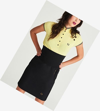 Fred Perry Amy Winehouse Foundation Taped Mini Skirt Sukne Damske Čierne | 518096GUH