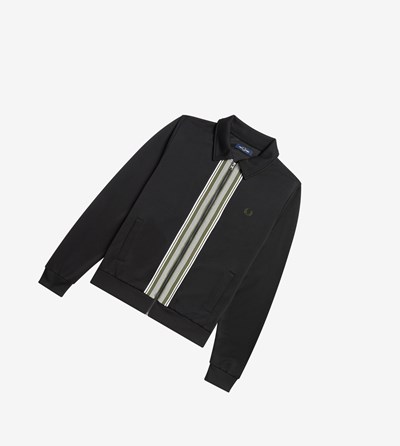 Fred Perry Balerinky Knit Insert Sportove Bundy Panske Čierne | 781026YXD