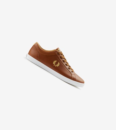 Fred Perry Baseline Tenisky Panske Hnede | 017342DQL