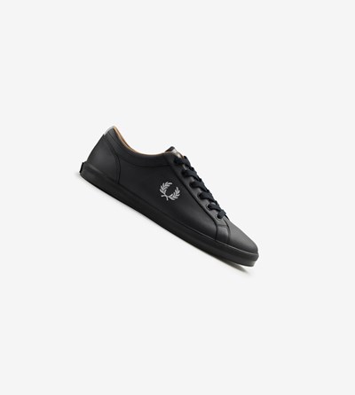 Fred Perry Baseline Tenisky Panske Čierne | 406981HIN