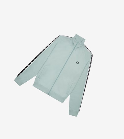 Fred Perry Contrast Taped Sportove Bundy Panske Strieborne Modre Čierne | 897024YEW