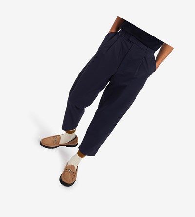 Fred Perry Cropped Nohavice Panske Námornícka Modrá | 639872LZN