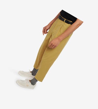 Fred Perry Cropped Nohavice Panske Siva | 754839KWD