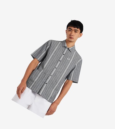 Fred Perry Fine Stripe Kosele Panske Námornícka Modrá | 642819KDH