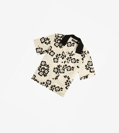 Fred Perry Floral Print Shirt Tricko & Topy Damske Čierne | 048956HXP