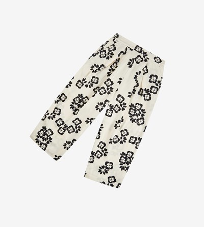 Fred Perry Floral Print Trousers Nohavice Damske Biele | 125368USA