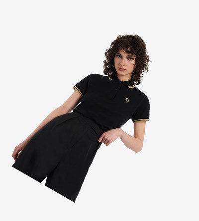 Fred Perry G12 Polokosele Damske Čierne | 619432RUS
