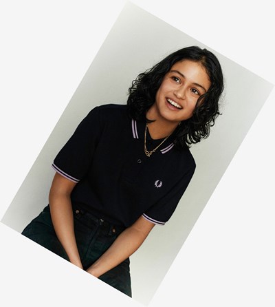 Fred Perry G3600 Polokosele Damske Námornícka Modrá Nachový Nachový | 316508KFT