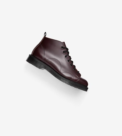 Fred Perry George CoxLeather Monkey Boots Cizmy Panske Bordove | 532089QOS