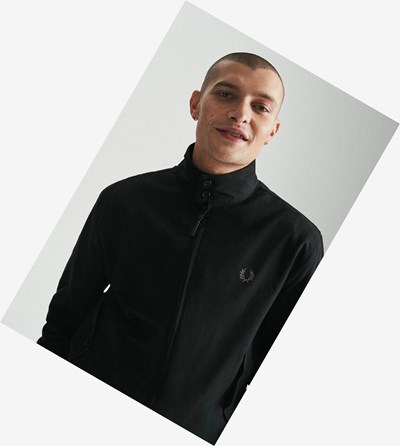 Fred Perry Harrington Jacket Bundy Panske Čierne | 809754UTB