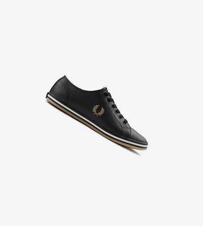 Fred Perry Kingston Tenisky Panske Čierne | 459318FLN