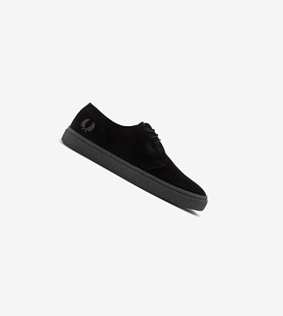 Fred Perry Linden Semišové Topánky Panske Čierne | 148356UOH