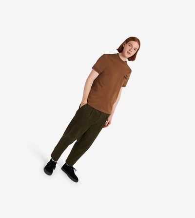 Fred Perry Loopback Jersey Pocket Detail Tricko Panske Siva | 694172IUN