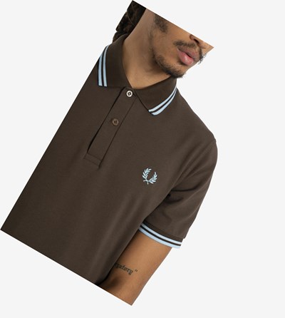 Fred Perry M12 Polokosele Panske Čokoláda | 628143HNW