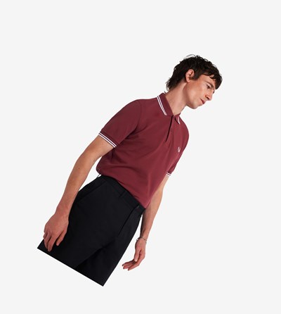 Fred Perry M3600 Polokosele Panske Biele | 329865AZR