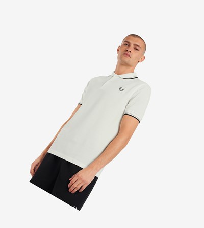 Fred Perry M3600 Polokosele Panske Biele Čierne | 451270MVQ