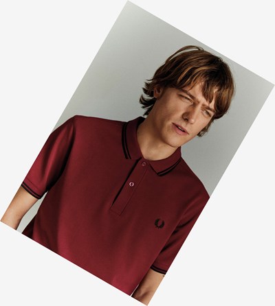 Fred Perry M3600 Polokosele Panske Hnede Čierne | 260713YAB