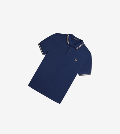 Fred Perry M3600 Polokosele Panske Námornícka Modrá Siva | 365781KYM