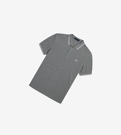 Fred Perry M3600 Polokosele Panske Siva Biele | 035492NRI
