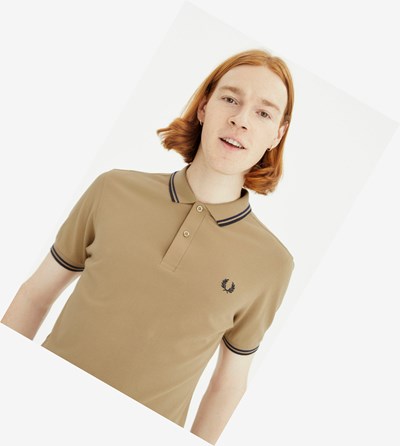 Fred Perry M3600 Polokosele Panske Siva Námornícka Modrá | 861503FUO