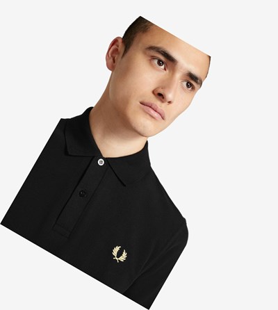 Fred Perry M3 Polokosele Panske Čierne | 351820XQP