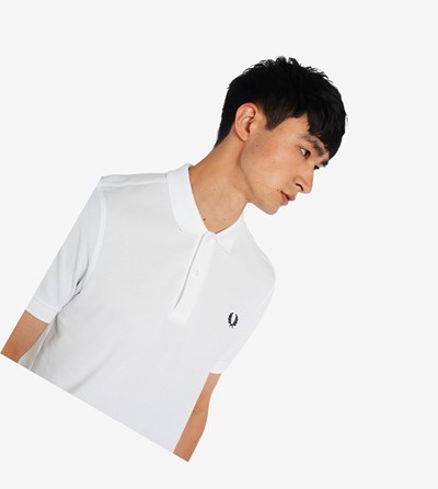 Fred Perry M6000 Polokosele Panske Biele Námornícka Modrá | 962784QML