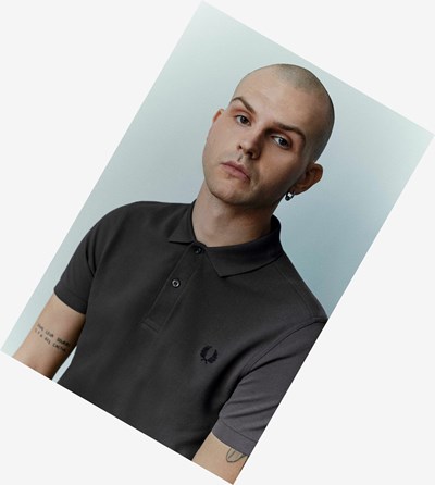 Fred Perry M6000 Polokosele Panske Siva Čierne | 527906ALX