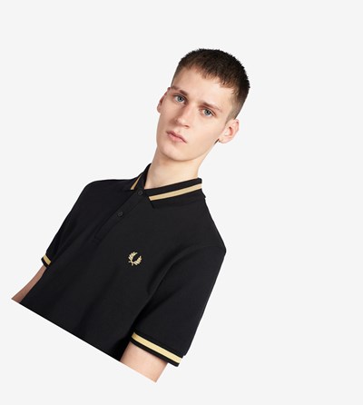 Fred Perry Made In England M2 Polokosele Panske Čierne | 471085WQR