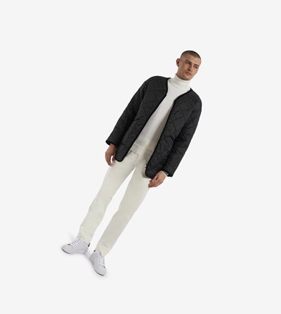 Fred Perry Made In England Quilted Liner Bundy Panske Čierne | 718462RDW