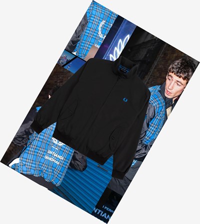 Fred Perry Made In England Shanghai Harrington Jacket Bundy Panske Čierne | 098421VRB