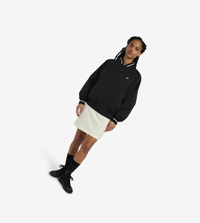 Fred Perry Padded Bomber Jacket Bundy Damske Čierne | 170394PGQ