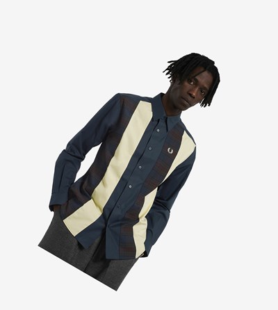 Fred Perry Panelled Kosele Panske Námornícka Modrá | 075824IEC