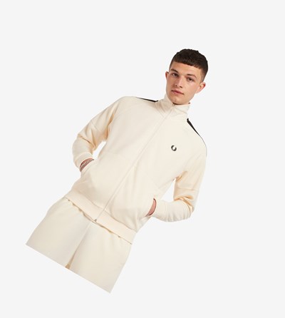 Fred Perry Panelled Sportove Bundy Panske Biele | 034978OSW