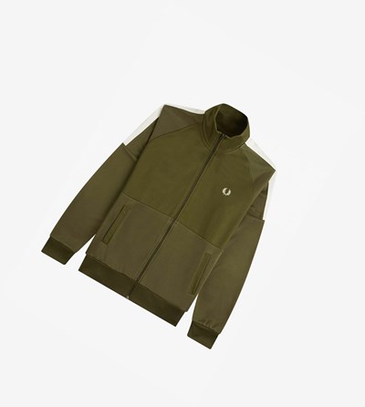 Fred Perry Panelled Sportove Bundy Panske Zelene | 987530WSJ