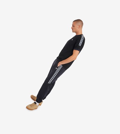 Fred Perry Panelled Taped Tricko Panske Čierne | 781243XJO