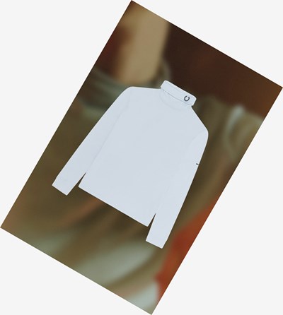 Fred Perry Raf SimonsLaurel Wreath Detail Roll Neck Top Tricko Panske Modre | 167304TYJ