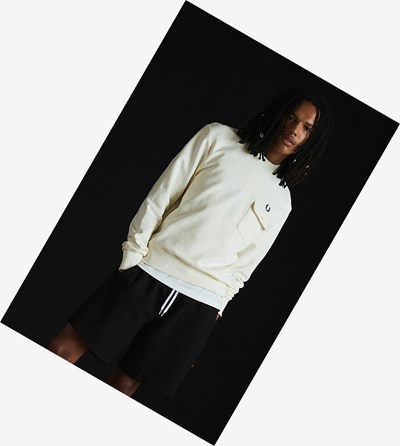 Fred Perry Reissues Pocket Detail Mikiny Panske Biele | 016759QXD