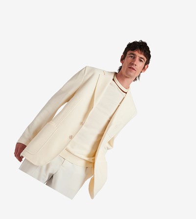 Fred Perry Reissues Textured Blazer Bundy Panske Béžové | 140625PGW