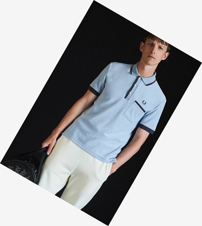 Fred Perry Reissues Towelling Polokosele Panske Modre | 610857SZD