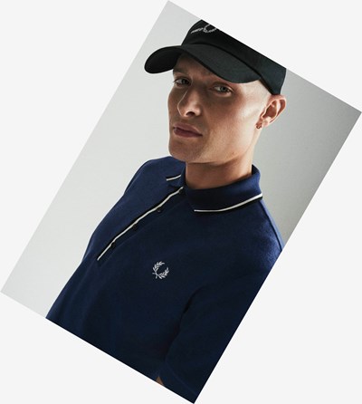 Fred Perry Reissues Towelling Twin Tipped Polokosele Panske Námornícka Modrá | 237048UJY