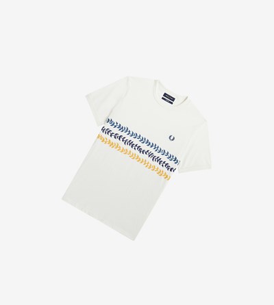 Fred Perry Reissues Vine Grafika Tricko Panske Biele | 186453FRJ