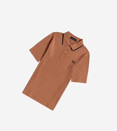 Fred Perry Ribbed Polokosele Damske Čierne | 146903ZRI