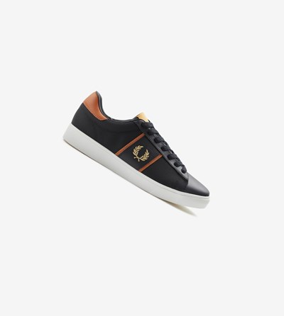 Fred Perry Spencer Tenisky Panske Čierne | 895014FZY