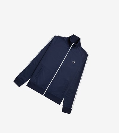 Fred Perry Taped Sportove Bundy Panske Tmavo Siva Modre | 218795UHW