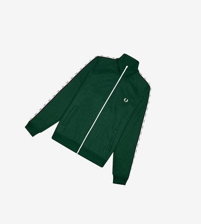 Fred Perry Taped Sportove Bundy Panske Tmavo Zelene | 564792ACZ