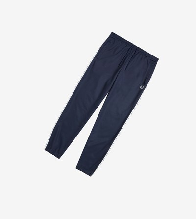 Fred Perry Taped Tracking Pants Teplaky Panske Tmavo Siva Modre | 896715JUV