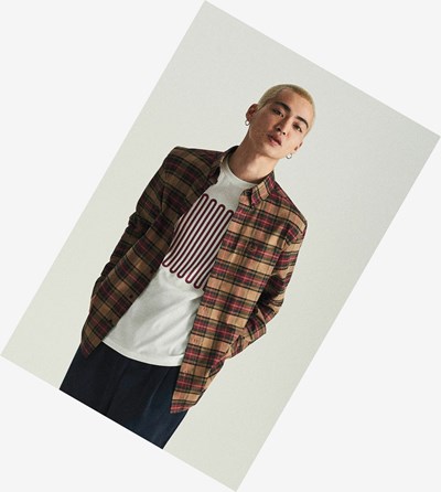 Fred Perry Tartan Kosele Panske Siva | 831256DOS