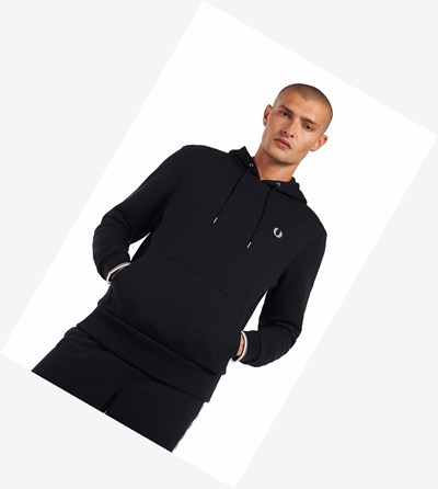 Fred Perry Tipped S Kapucňou Mikiny Panske Námornícka Modrá | 731685EQC