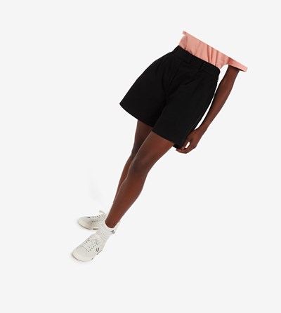 Fred Perry Twill Shorts Nohavice Damske Čierne | 830925TLJ